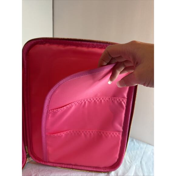 Lilly Pulitzer Laptop iPad Business School Tech Case Sleeve 9" x 12" Pink Floral - Picture 4 of 8